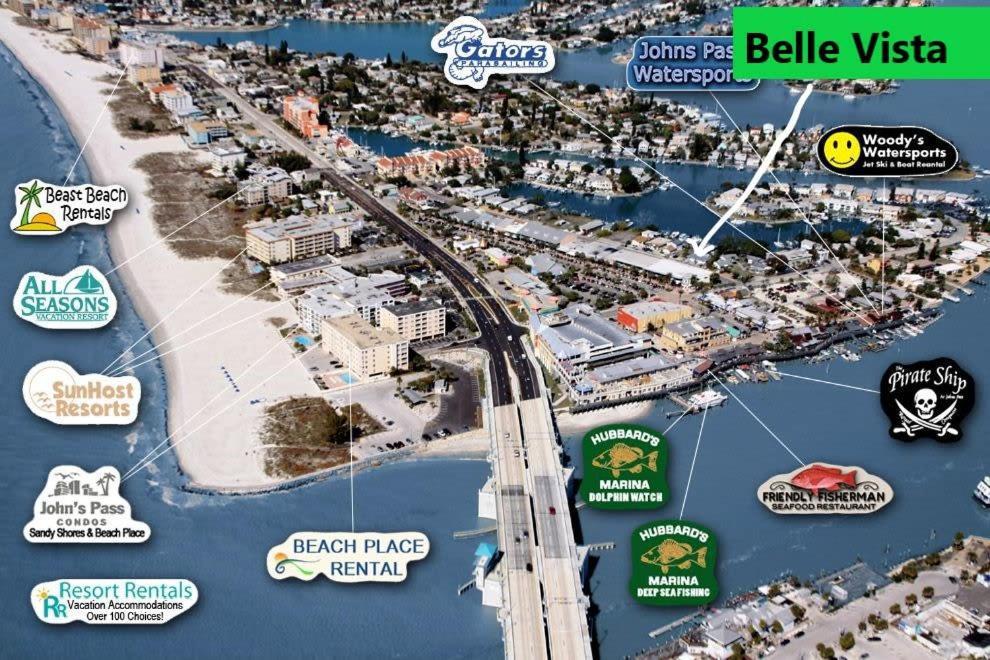 Luxury Suite At Madeira Beach Dock One Block From Johns Pass Villageセント・ピート・ビーチ エクステリア 写真